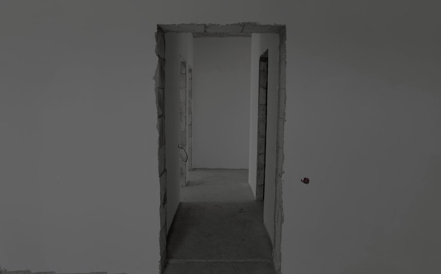 Interior · bare wall awaiting installation, application reference